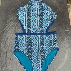 Beautiful Aztec print halter top one piece